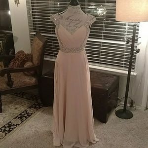 Blush Pink Prom / Bridesmaid Dress
